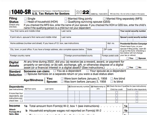 5 Ways To Get A Printable 1040 Sr Form