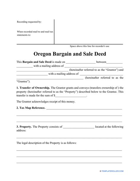 5 Ways To Get Oregon Bargain And Sale Deed Form Free