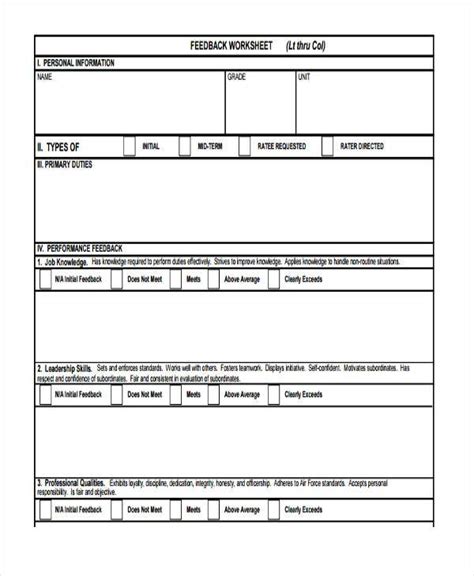 5 Ways To Improve Initial Feedback Form In Air Force