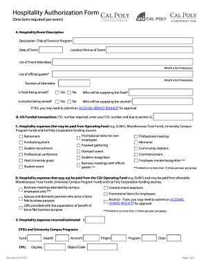 5 Ways To Master Cal Poly Hospitality Forms