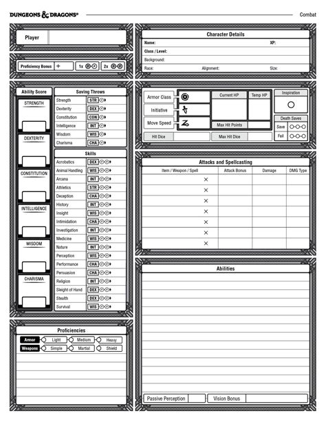 5 Ways To Master Form Fillable 5e Character Sheets