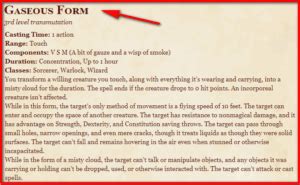 5 Ways To Master Gaseous Form In Dnd