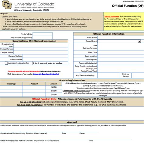 5 Ways To Master Official Function Form At Uark