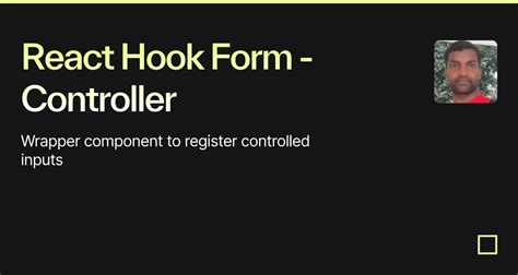 5 Ways To Master React Hook Form Controller