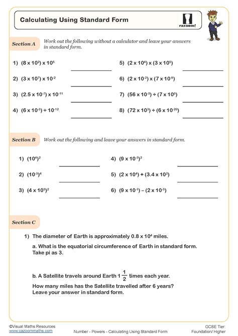 5 Ways To Master Standard Form With Worksheets