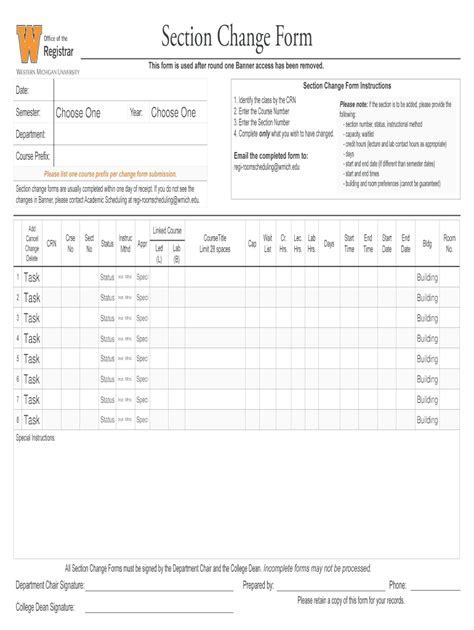 5 Ways To Master Uga Section Change Form