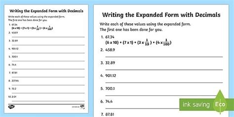 5 Ways To Master Worksheet Expanded Form