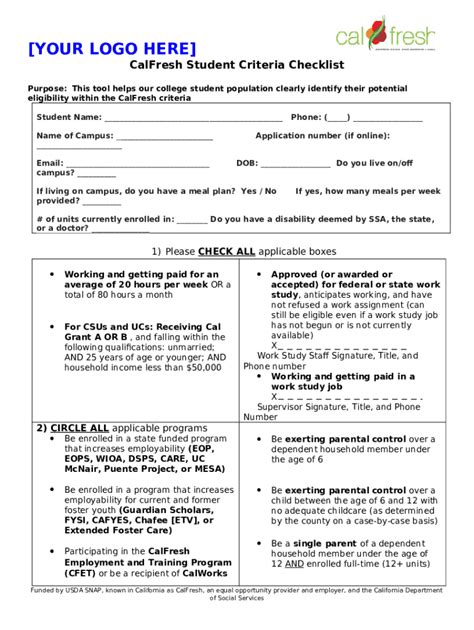 5 Ways To Pass Calfresh Student Exemption Screening