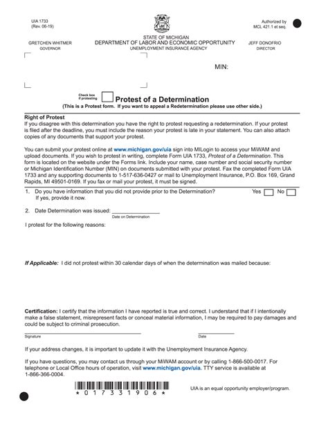 5 Ways To Protest Uia Determination With Form Uia 1733