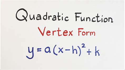 5 Ways To Rewrite Quadratic Functions In Standard Form