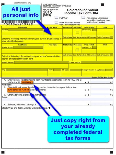 5 Ways To Simplify Colorado State Tax Form Filing