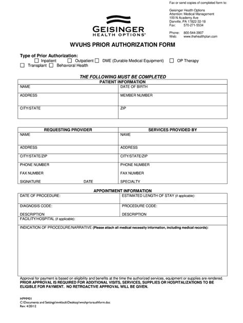 5 Ways To Simplify Geisinger Prior Authorization Form