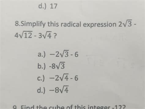 5 Ways To Simplify Radical Form Expressions