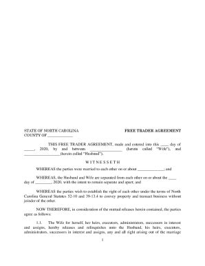 5 Ways To Understand Nc Free Trader Agreement Form