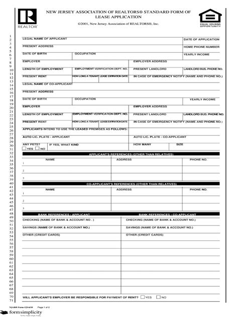 5 Ways To Understand Nj Realtors Standard Form Of Lease Application