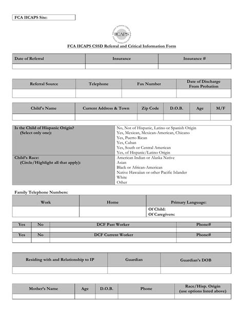 5 Ways To Use Iicaps Referral Form Effectively