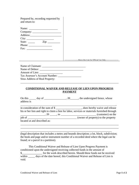 5 Ways To Use Oregon Lien Waiver Form