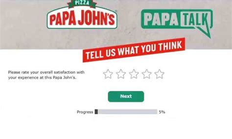 5 Ways To Use Papa Johns Feedback Form