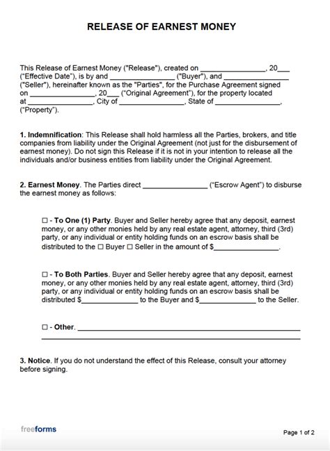 5 Ways To Use Texas Release Of Earnest Money Form