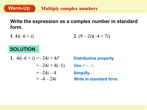 5 Ways To Write Complex Numbers In Standard Form