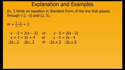 5 Ways To Write Line Equations In Standard Form