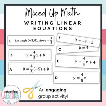 5 Ways To Write Linear Equations In Slope Intercept Form