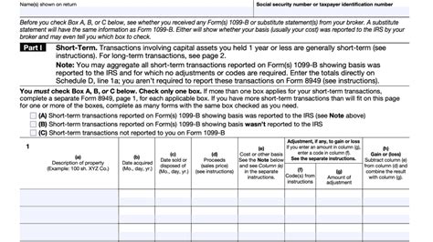 6 Codes To Know For Form 8949 Code M