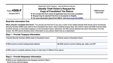 6 Essential Facts About Irs Form 4506-F