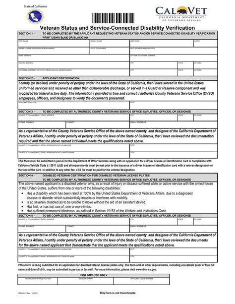 6 Essential Facts About Vsd 001 Form