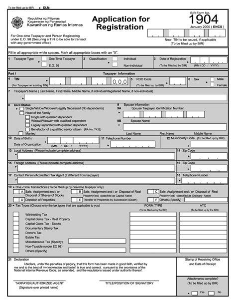 6 Essential Things To Know About Bir Form 1904