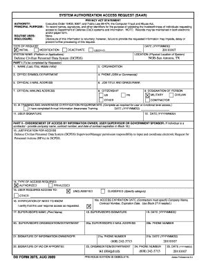 6 Facts About Dd Form 2875 Aug 2009