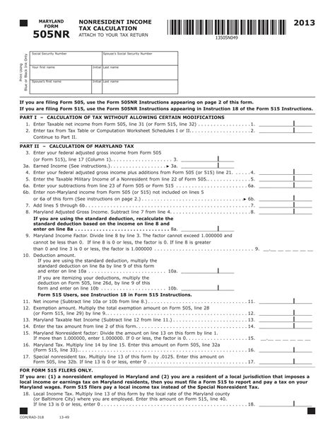 6 Tips For Filing Maryland Form 505nr