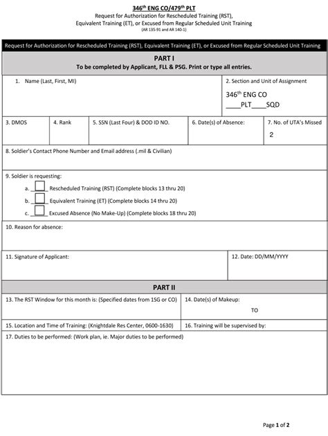 6 Tips To Fill Rst Form Army 1380