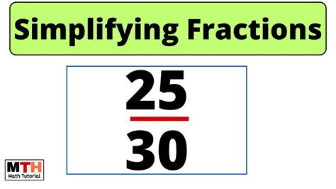 6 To 30 In Simplest Form Explained