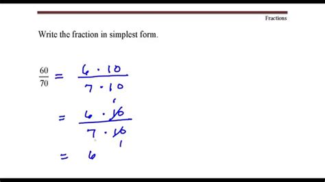 60 As A Fraction In Simplest Form