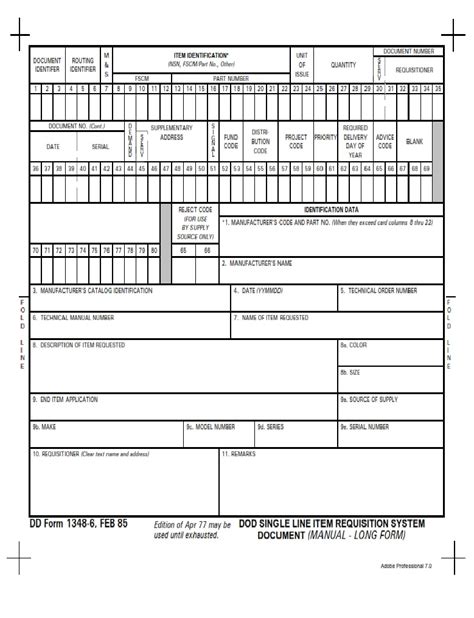 7 Essential Facts About Dd Form 1348-6