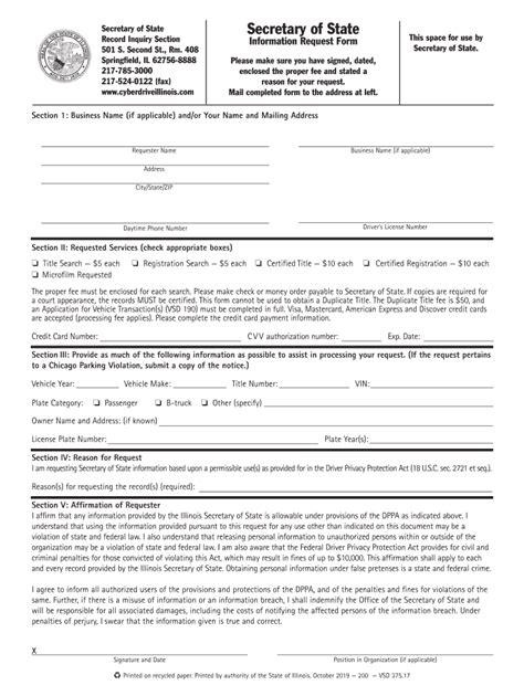 7 Essential Facts About Form Vsd 190