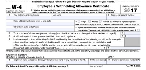 7 Essential Facts About Va W-4 Form