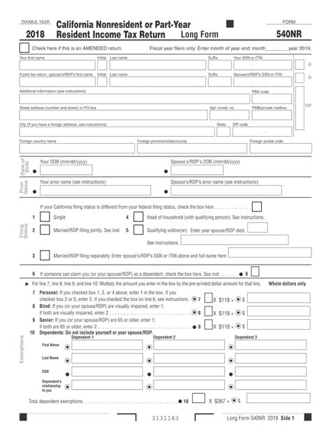 7 Essential Tips For Ca Form 540nr Instructions