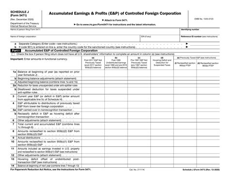 7 Essential Tips For Form 5471 Schedule J Completion