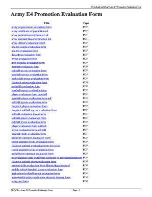 7 Essential Tips For Mastering The Army E4 Evaluation Form