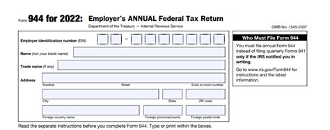 7 Steps To Complete Form 944 With Ease