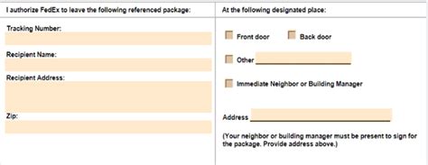 7 Tips For Fedex Door Tag Release Form