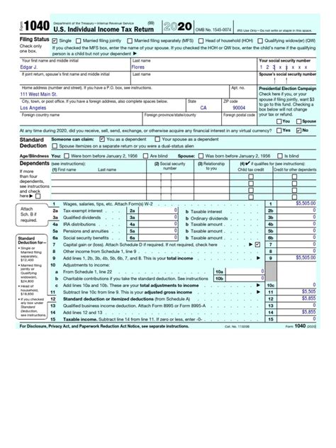 7 Tips To Ace Edgar Flores 1040 Form Answer Key