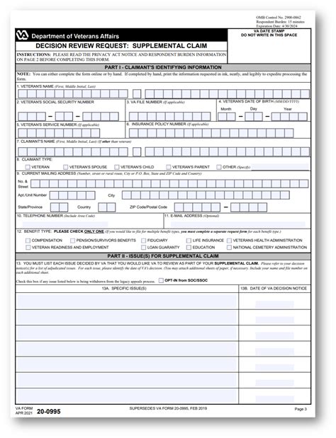 7 Tips To Fill Out Va Claim Form 21-0995