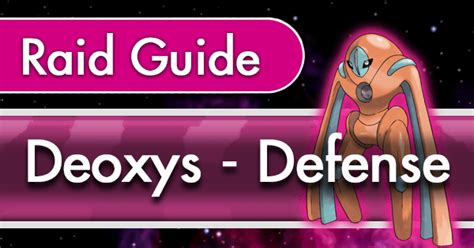 7 Ways To Counter Deoxys Defense Form