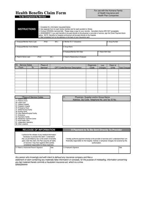 7 Ways To File Humana Out Of Network Claim Form