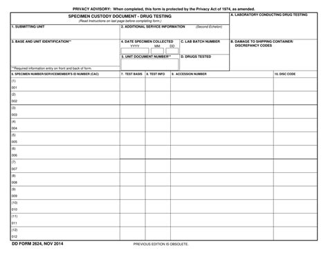 7 Ways To Fill Out Dd Form 2624 Correctly