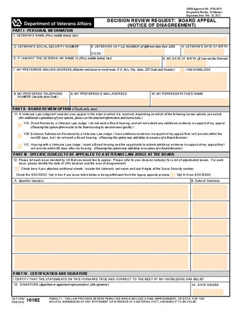 7 Ways To Fill Out Va Form 10182 Correctly