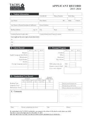 7 Ways To Fill Tachs Applicant Record Form